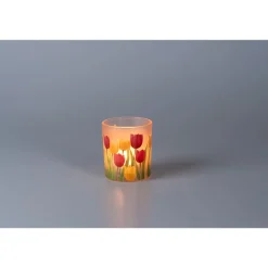 Leuchtdekoration·Kerzen & Teelichter|Die moderne Hausfrau Windlicht „Tulpen“ Ø 7 cm