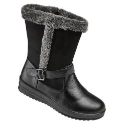 Stiefel|Die moderne Hausfrau Winter-Kuschel-Stiefel "Sarah" schwarz