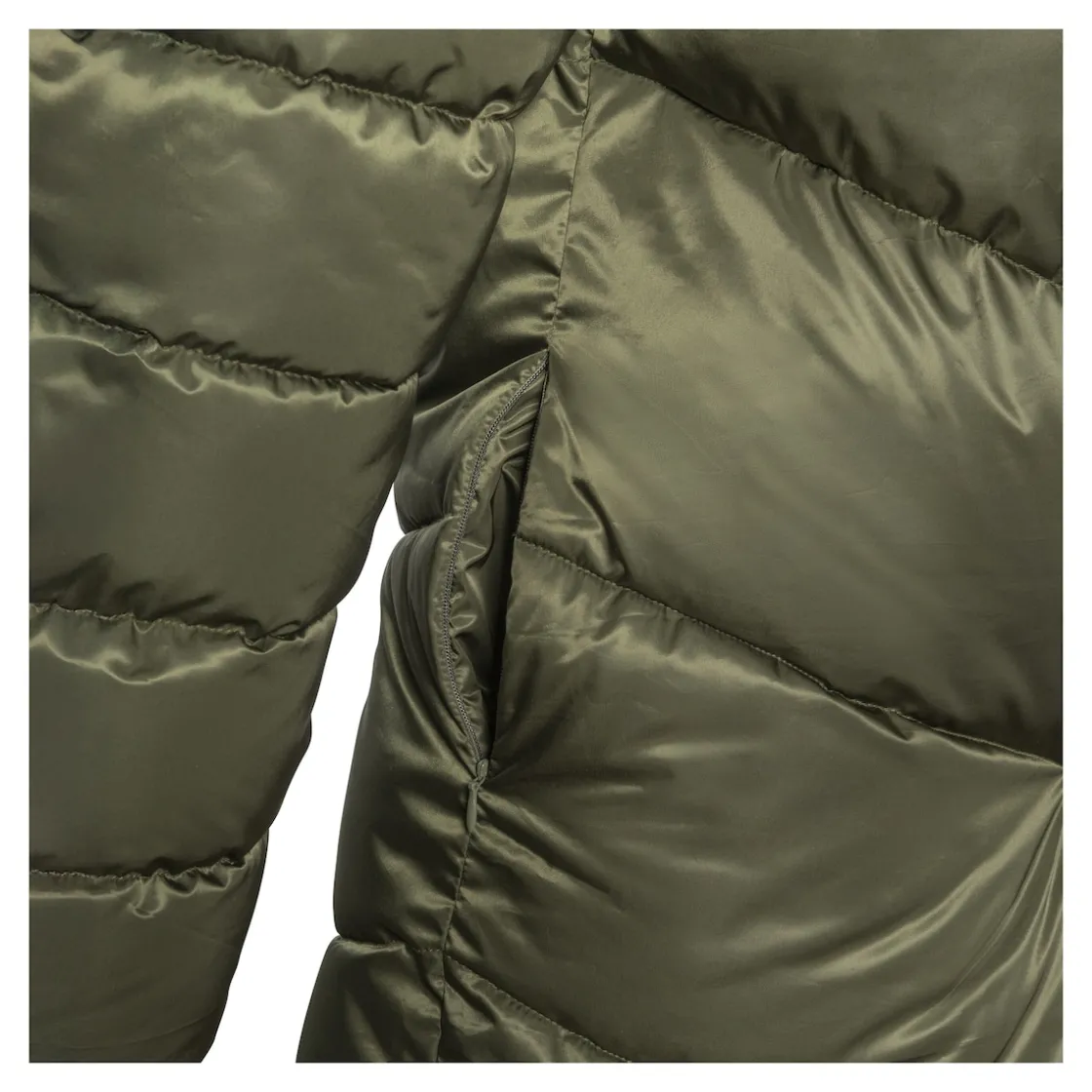 Jacken & Westen|Die moderne Hausfrau Winter-Steppmantel 2in1 "Elsa" oliv