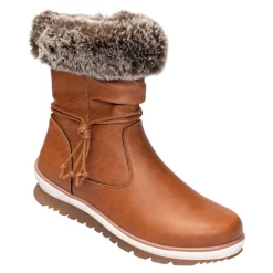 Stiefel|Die moderne Hausfrau Winterstiefel „Miriam“ cognac