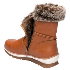 Stiefel|Die moderne Hausfrau Winterstiefel „Miriam“ cognac