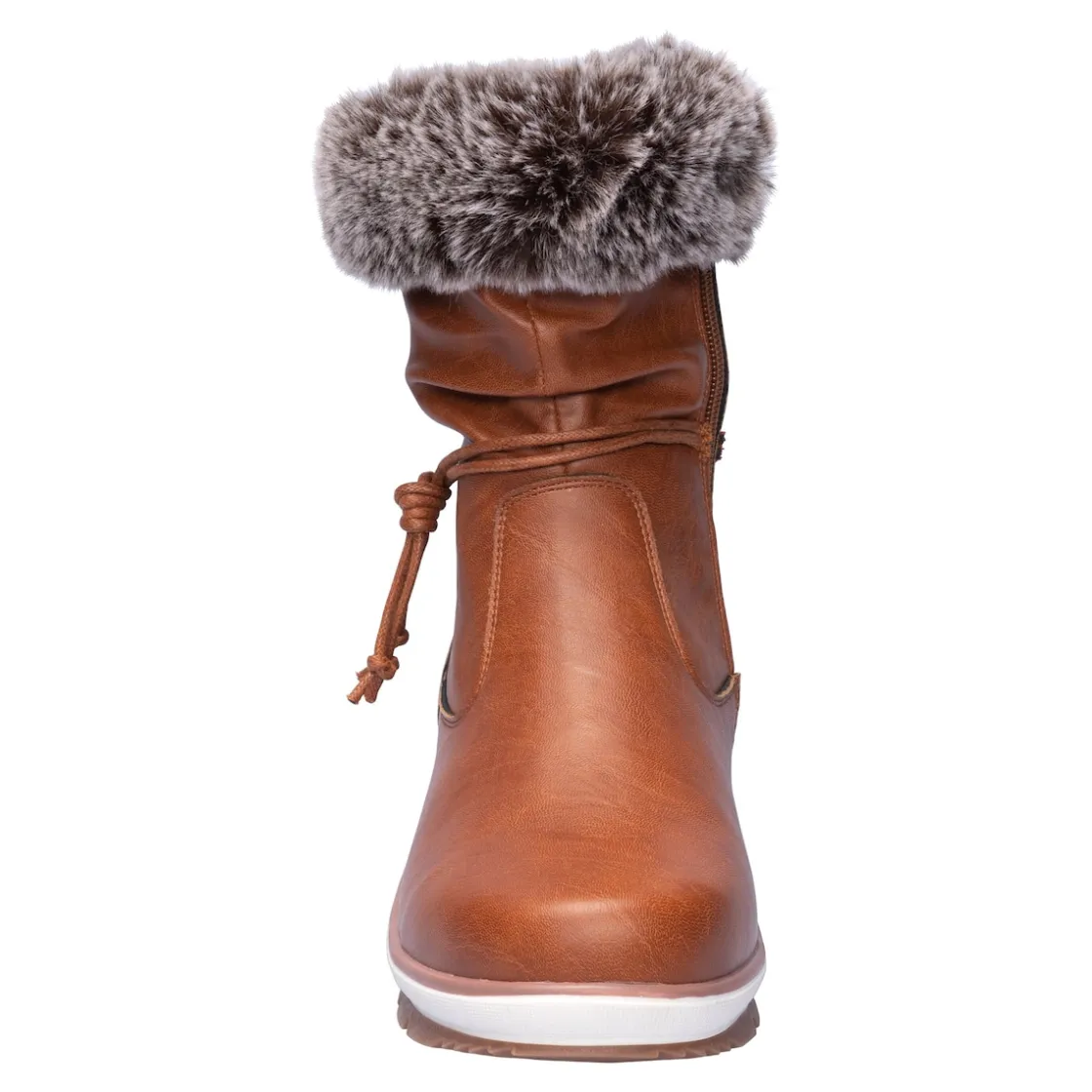 Stiefel|Die moderne Hausfrau Winterstiefel „Miriam“ cognac