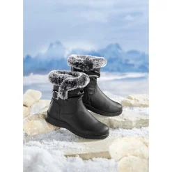 Damen Die moderne Hausfrau Winterstiefel mit Leder