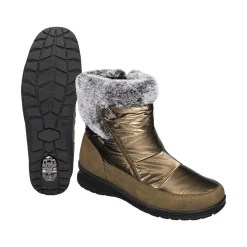 Stiefel|Schuhspikes|Die moderne Hausfrau Winterstiefel mit Spikes "Karla" olive
