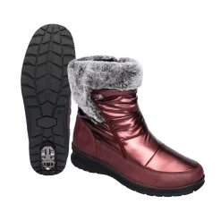 Stiefel|Schuhspikes|Die moderne Hausfrau Winterstiefel mit Spikes "Karla" bordeaux