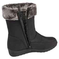 Stiefel|Die moderne Hausfrau Winterstiefel "Schneeflocke" schwarz