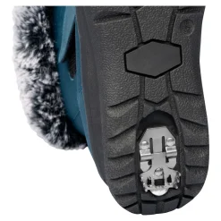 Stiefel|Schuhspikes|Die moderne Hausfrau Winterstiefelette mit Spikes & Klett „Monika“ petrol