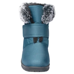 Stiefel|Schuhspikes|Die moderne Hausfrau Winterstiefelette mit Spikes & Klett „Monika“ petrol