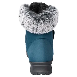 Stiefel|Schuhspikes|Die moderne Hausfrau Winterstiefelette mit Spikes & Klett „Monika“ petrol