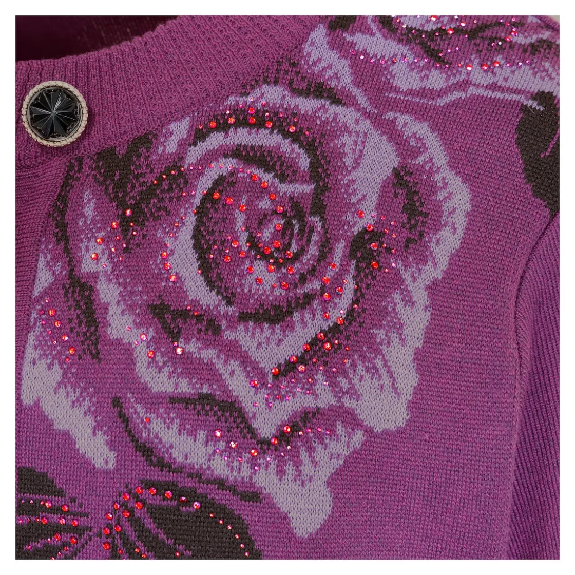 Jacken & Westen|Die moderne Hausfrau Wärme-Cardigan „Rosenwelt“