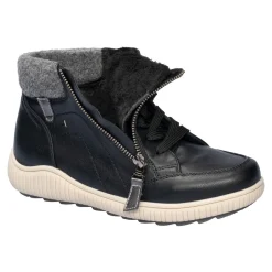 Stiefeletten|Die moderne Hausfrau Wärme-Knöchelsneaker „Annette“ schwarz