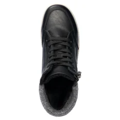 Stiefeletten|Die moderne Hausfrau Wärme-Knöchelsneaker „Annette“ schwarz