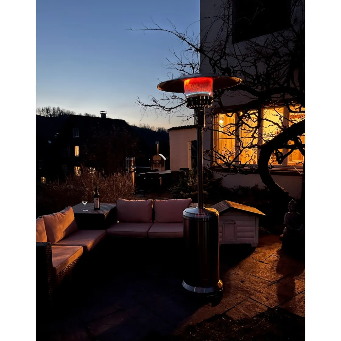 Heizlüfter & -Strahler|Die moderne Hausfrau Wärmepilz "Chrom Gas"