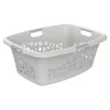 Wäschekörbe|Die moderne Hausfrau Wäschekorb Flowers grau - 50 l