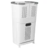 Wäschesammler|Badaccessoires ·Wäschesammler|Die moderne Hausfrau Wäschekorb-Organizer "3 in 1" weiß