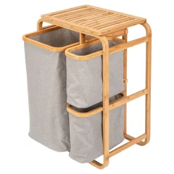 Wäschesammler|Badaccessoires ·Wäschesammler|Die moderne Hausfrau Wäschesammler „Bambus“