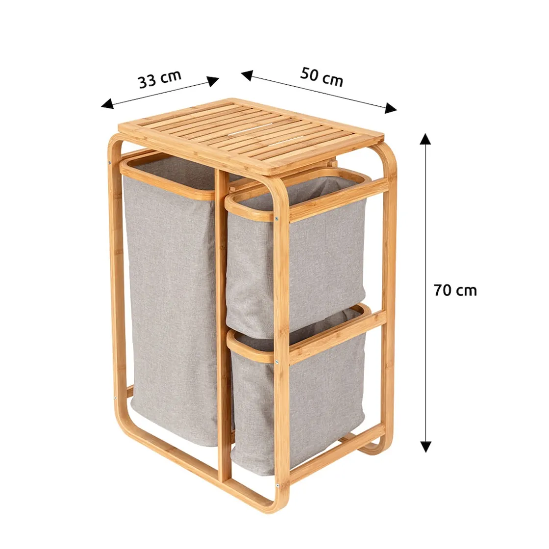 Wäschesammler|Badaccessoires ·Wäschesammler|Die moderne Hausfrau Wäschesammler „Bambus“