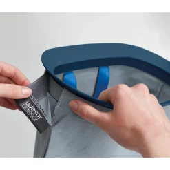 Wäschesammler|Badaccessoires ·Wäschesammler|Die moderne Hausfrau Wäschesammler, Wäschekorb Tota Trio mit Deckel, 3 Fächer, 90 l schwarz