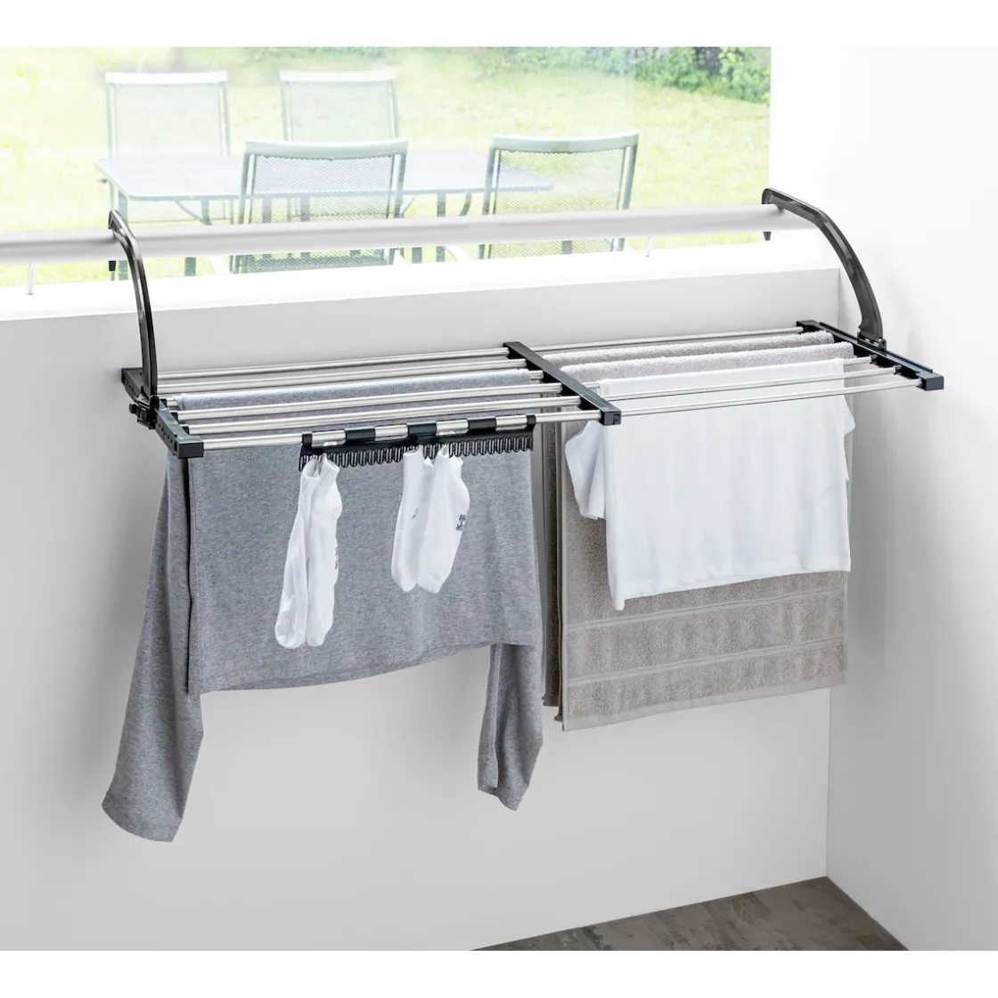 Wäscheständer|Die moderne Hausfrau Wäschetrockner „Flex“