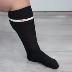 Venentrainer|Die moderne Hausfrau XXL Reisestrümpfe schwarz Gr. 36-38, DP Schwarz