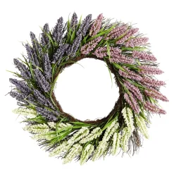 Kunstpflanzen|Frühlingsdekoration|Die moderne Hausfrau XXL-Dekokranz "Erikablumen"