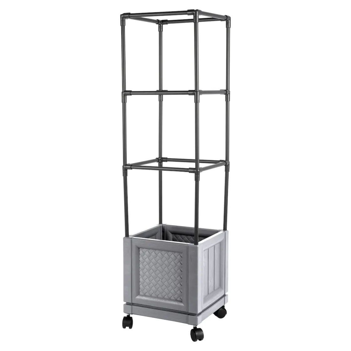 Gewächshäuser & Aufzuchthilfen|Die moderne Hausfrau XXL-Pflanzturm mit Rollen Einfach