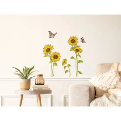 Wanddekoration ·Wandtattoos|Die moderne Hausfrau XXL-Wandsticker „Sonnenblumen“, 5 Stück