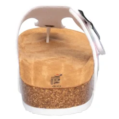 Pantoletten|Clogs & Pantoletten|Die moderne Hausfrau Zehen-Klettpantolette „Tropical“