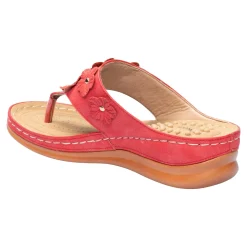 Pantoletten|Die moderne Hausfrau Zehen-Pantolette "Blümchen"