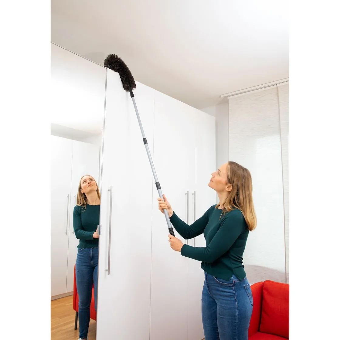 Staubwedel|Die moderne Hausfrau Ziegenhaar-Staubwedel