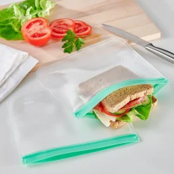 Lebensmittelbehälter|Die moderne Hausfrau Zip-Beutel „mehrweg“, 2 Stück