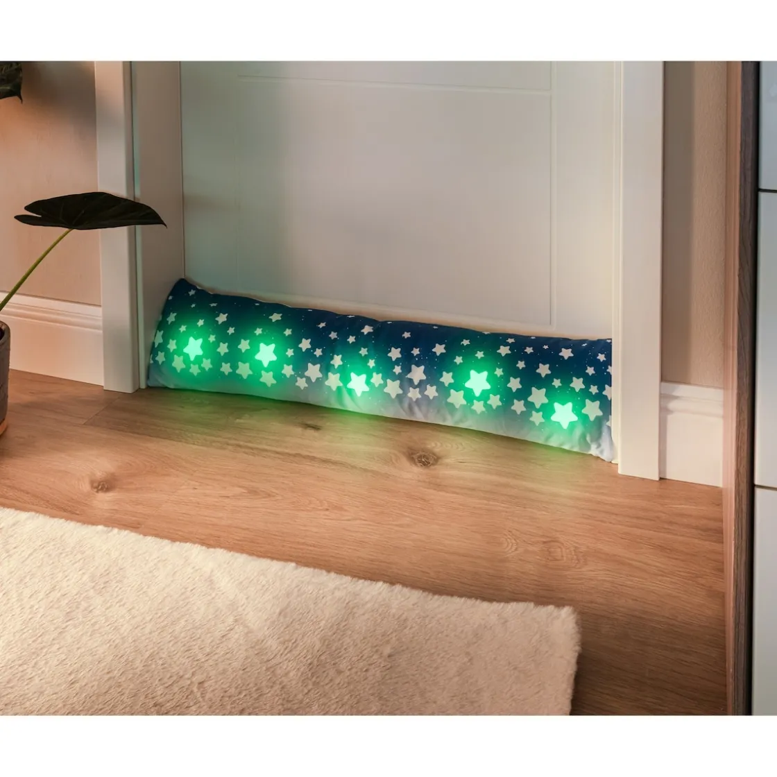 Zugluftstopper|Zugluftstopper|Die moderne Hausfrau Zugluftstopp „Sternenhimmel“ nachtleuchtend